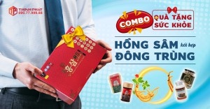 Combo quà tặng sức khỏe từ hồng sâm kết hợp đông trùng hạ thảo