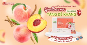 Nước hồng sâm đào Goodbase KGC - Quà tặng tăng đề kháng, sáng khỏe làn da cho mùa hè rực rỡ
