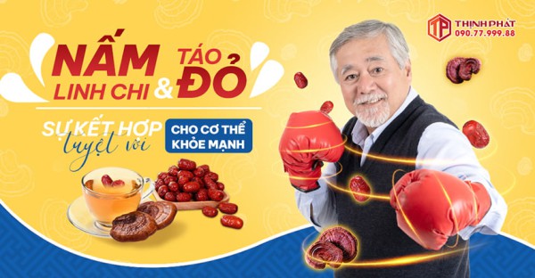 Nấm linh chi và táo đỏ - Sự kết hợp tuyệt vời cho cơ thể khỏe mạnh