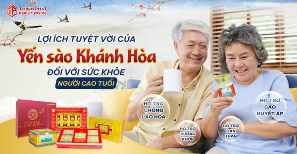 Lợi ích tuyệt vời của yến sào Khánh Hòa đối với sức khỏe người cao tuổi