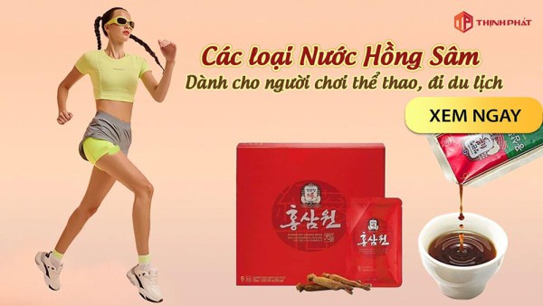 Gợi ý các loại nước hồng sâm sử dụng khi tập thể thao, đi du lịch giúp tăng sức đề kháng, nâng cao sức khỏe