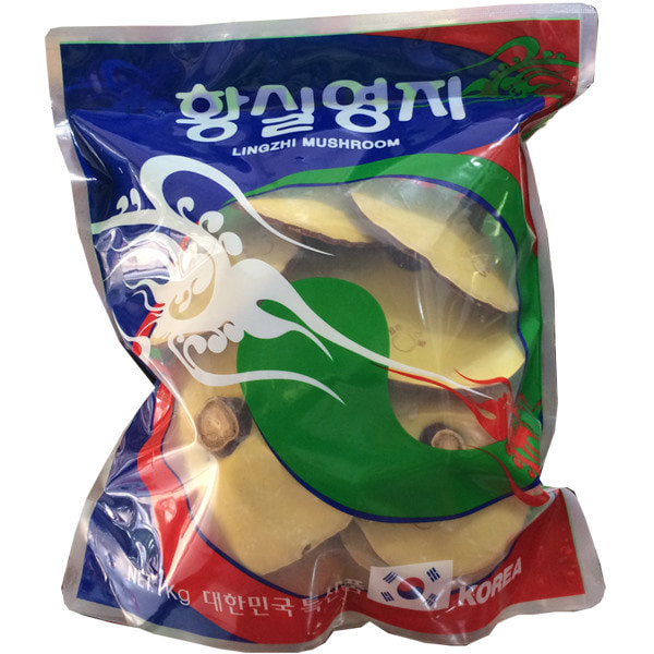 Nấm linh chi vàng thơm Hàn Quốc 1 kg túi xanh