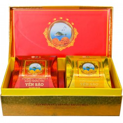 Bánh trung thu Yến Sào hộp 2 bánh x 120gr (1 Nhân mềm, 1 thập cẩm)