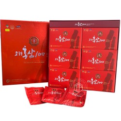 Nước hồng sâm không đường Bio Apgold Hàn Quốc hộp 30 gói x 70 ml