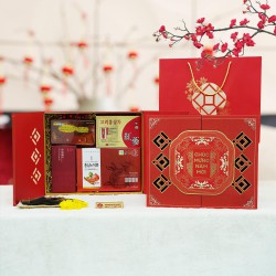 Hộp Quà Xuân Vạn Phúc - Set 10 - Hộp quà tặng tết cao cấp Xuân 2026