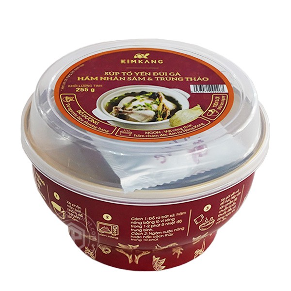 Súp tổ yến đùi gà nhân sâm đông trùng 1 chén