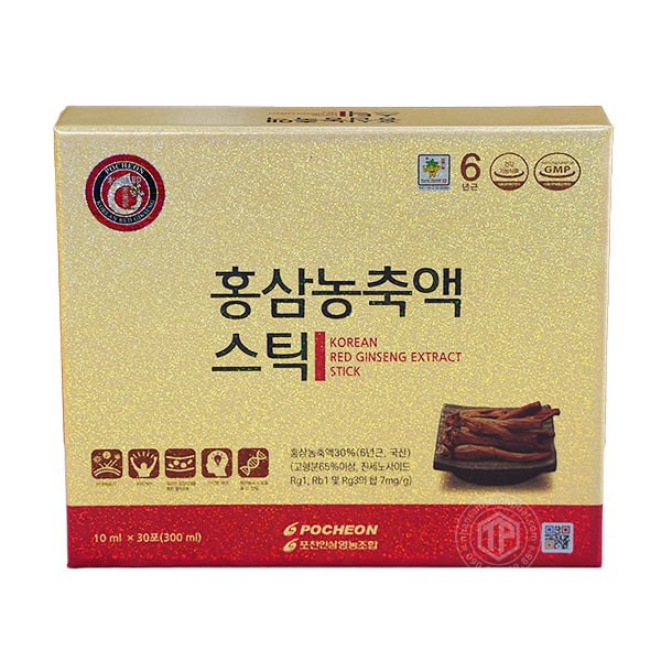 Nước hồng sâm Hàn Quốc cao cấp Pocheon hộp 30 gói x 10ml
