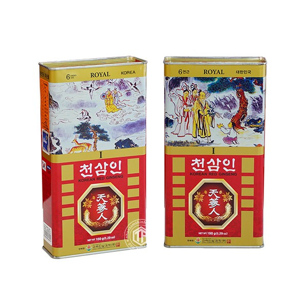 Hồng sâm củ khô hộp thiếc 150g Bio Chính hãng Hàn Quốc