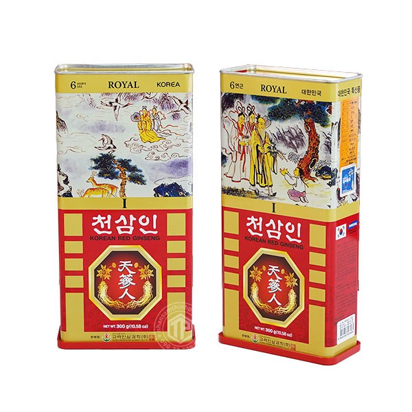 Hồng sâm củ khô hộp thiếc 300g Bio Chính hãng Hàn Quốc