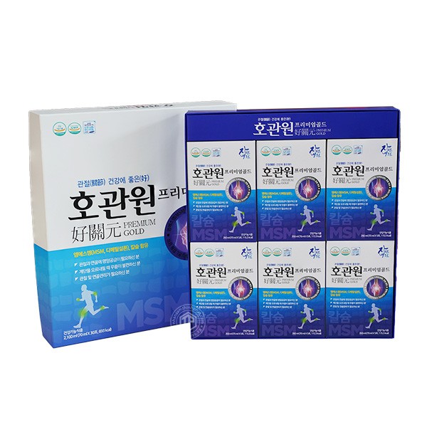 Nước bổ xương khớp MSM Hogwanwon Premium Gold Hàn Quốc Premium Gold hộp 30 gói x 70ml