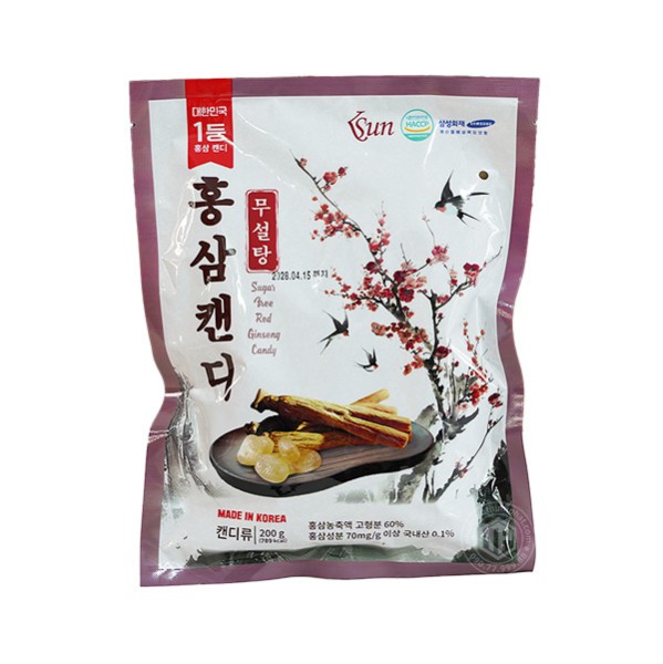 Kẹo sâm Hàn Quốc không đường 200g