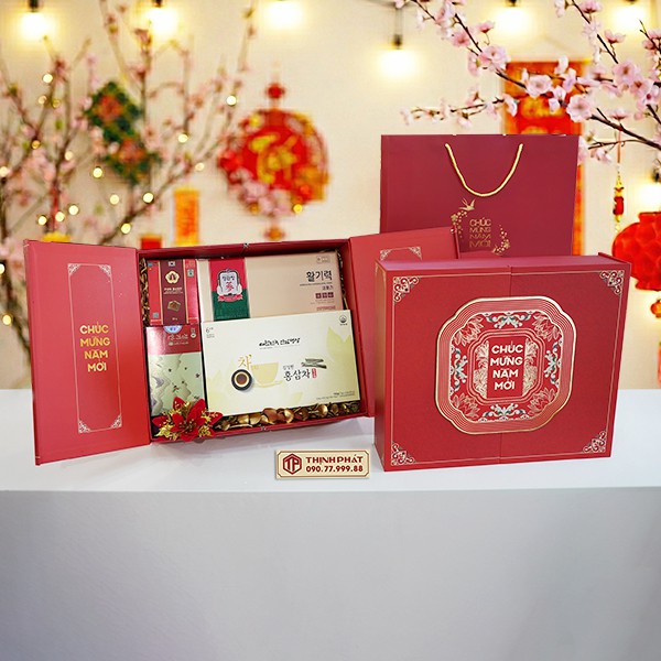 Hộp Quà Xuân Bách Lộc - Set 46 - Hộp quà tặng tết cao cấp Xuân 2026