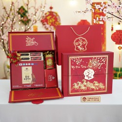 Hộp Quà Xuân Vạn Phúc - Set 18 - Hộp quà tặng tết cao cấp Xuân 2026