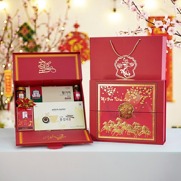 Hộp Quà Xuân Bách Lộc - Set 19 - Hộp quà tặng tết cao cấp Xuân 2026