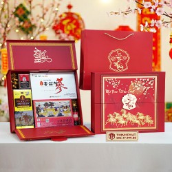 Hộp Quà Xuân Trường Thọ - Set 64 - Hộp quà tặng tết cao cấp Xuân 2026