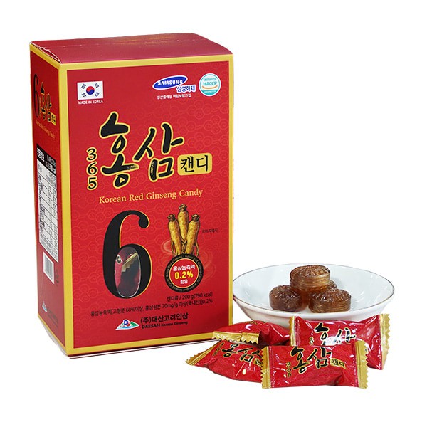 Kẹo hồng sâm Hàn Quốc hộp giấy 200g