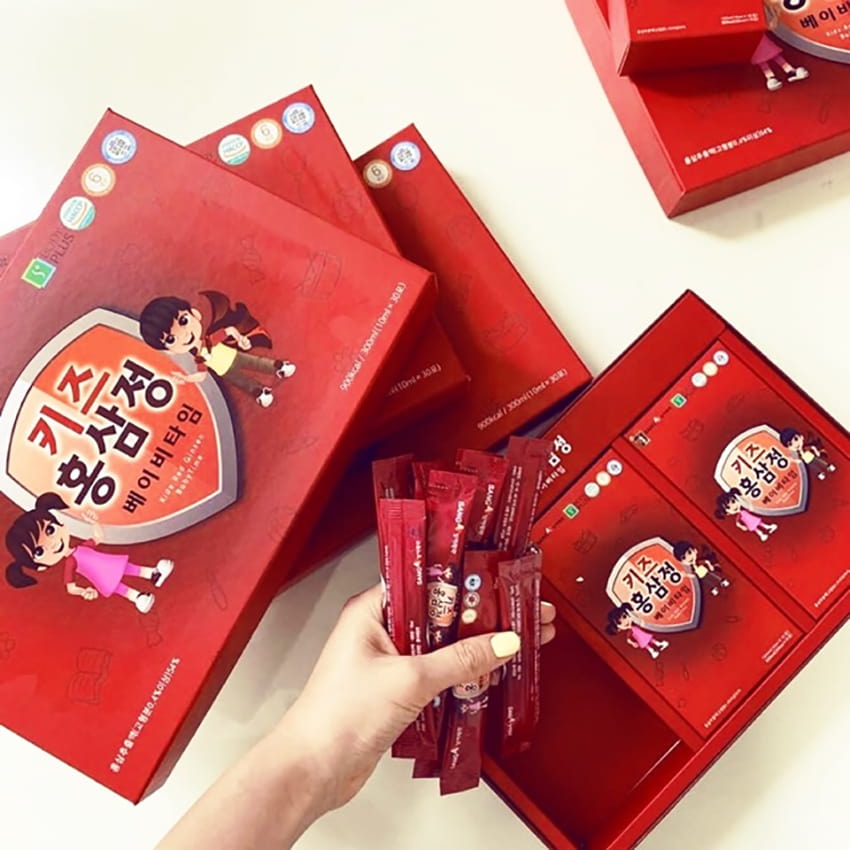 Nước hồng sâm trẻ em Sanga Hàn Quốc hộp 30 gói x 10ml