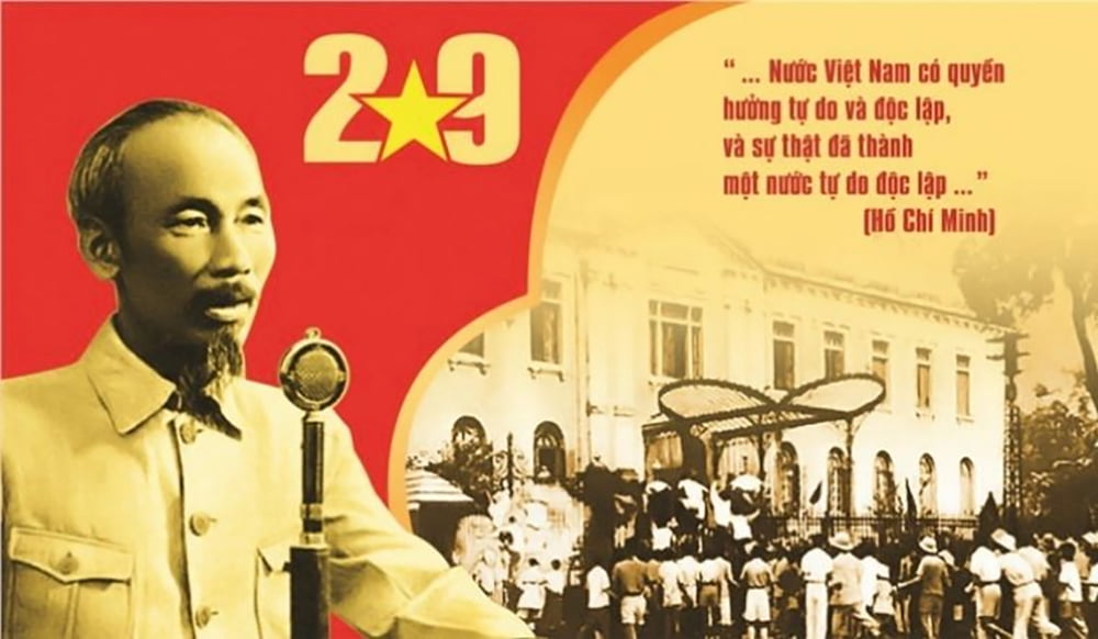 Ngày 2/9/1945 được chọn là ngày Quốc khánh của nước Việt Nam Dân chủ Cộng hòa