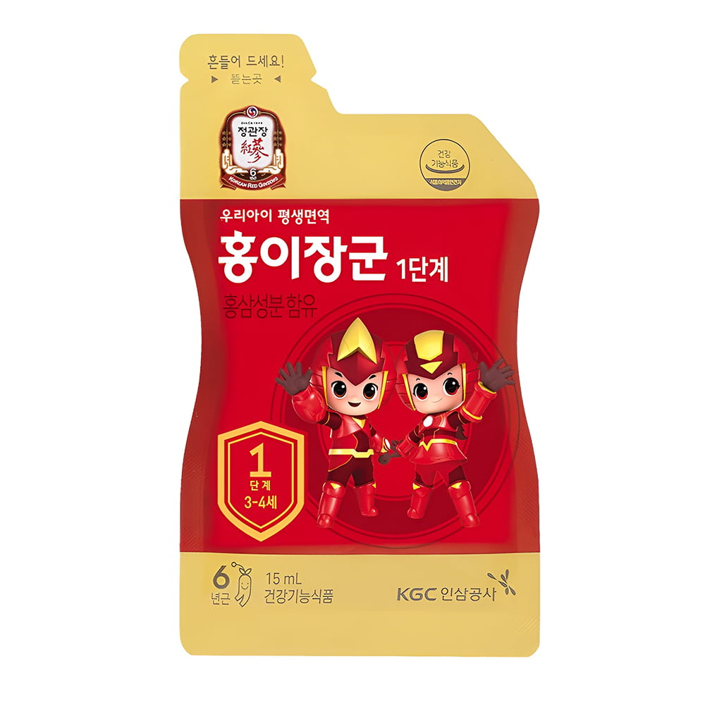 Nước hồng sâm Baby cao cấp cho trẻ em 3 - 4 tuổi Sâm Chính phủ KGC Cheong Kwan Jang hộp 30 gói x 15ml