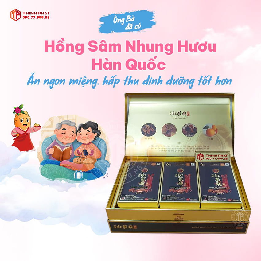 Nước hồng sâm nhung hươu KGS Hàn Quốc hộp 30 gói