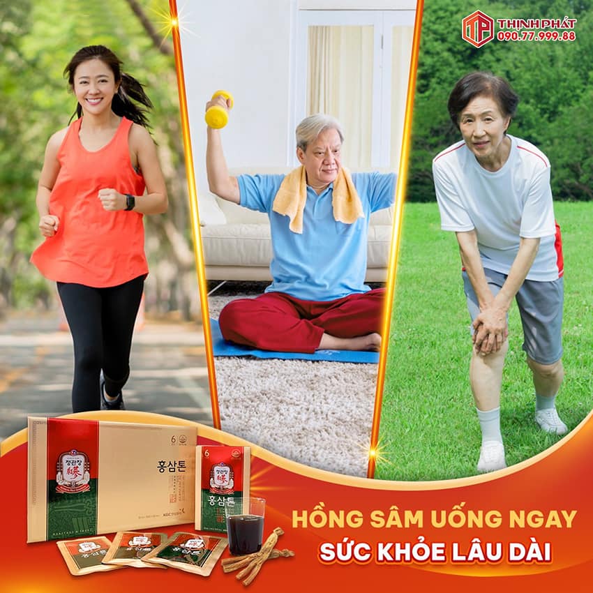 Hồng sâm uống ngay. Sức khỏe lâu dài
