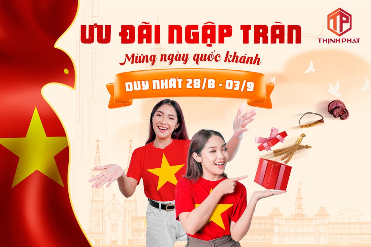 Ưu đãi ngập tràn. Mừng ngày Quốc Khánh. Duy nhất 28/8 - 03/9