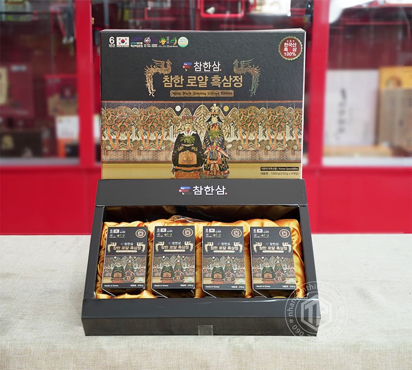 Cao hắc sâm Hàn Quốc cao cấp Chamhan Premium hộp 4 lọ x 250g
