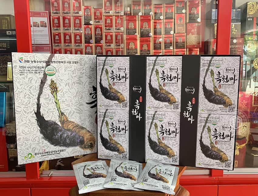 Nước thiên ma xay lên men Hàn Quốc hộp 30 gói x 80ml/ gói