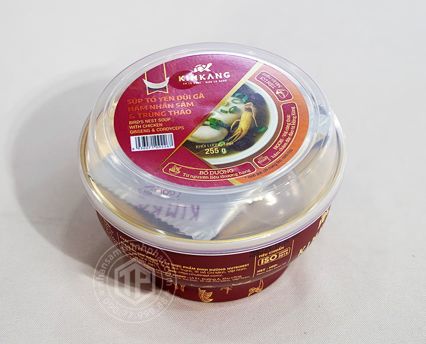 Súp tổ yến đùi gà nhân sâm đông trùng 1 chén