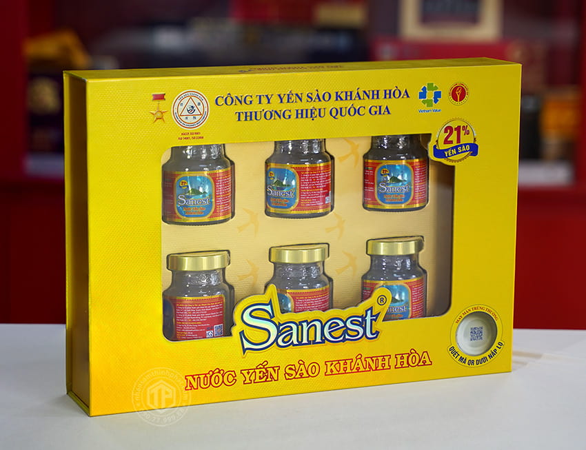 Yến Sào Sanest Khánh Hòa hộp 6 lọ