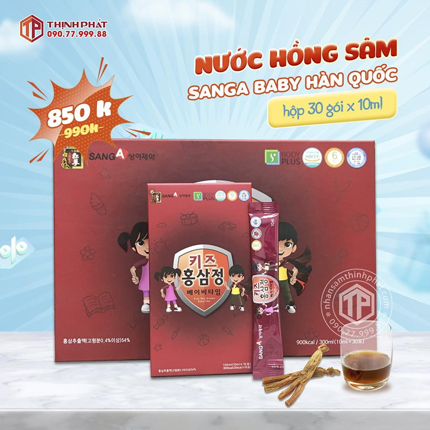 Nước hồng sâm Baby Sanga Hàn Quốc