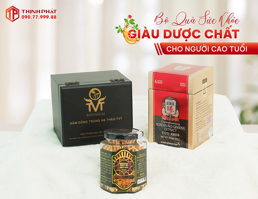Bộ quà sức khỏe giàu dược chất cho người cao tuổi