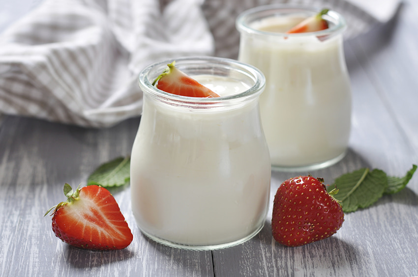 Sữa chua rất giàu probiotic giúp tăng cường sức khỏe đường ruột