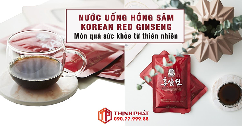 Nước hồng sâm Hàn Quốc là thức uống được nhiều người ưa thích