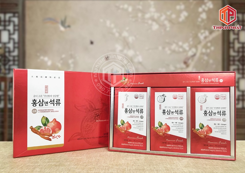 Nước lựu hồng sâm Daedong Hàn Quốc hộp 30 gói