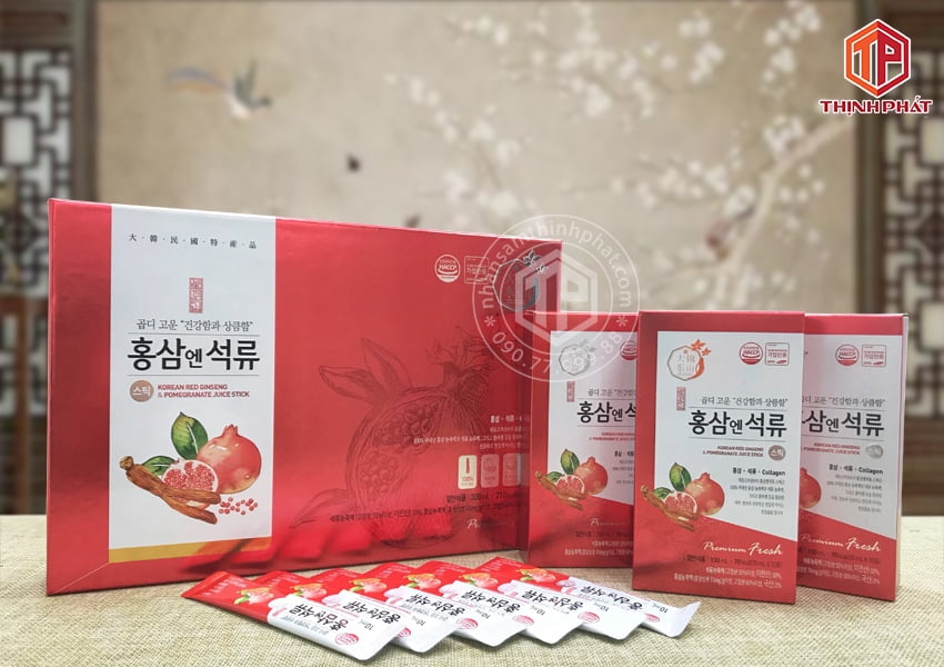 Nước lựu hồng sâm collagen chính hãng Daedong Hàn Quốc