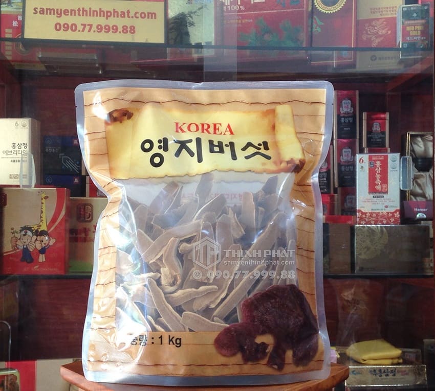 Nấm linh chi Hàn Quốc thái lát 1kg