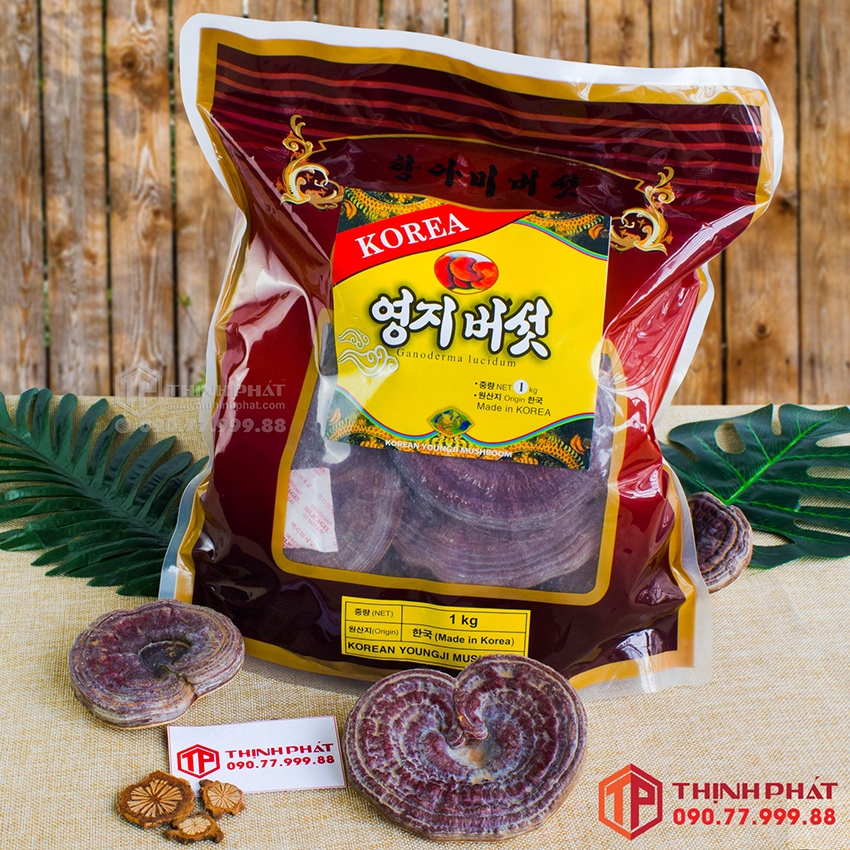 Nấm linh chi đỏ thiên nhiên Hàn Quốc 1 kg