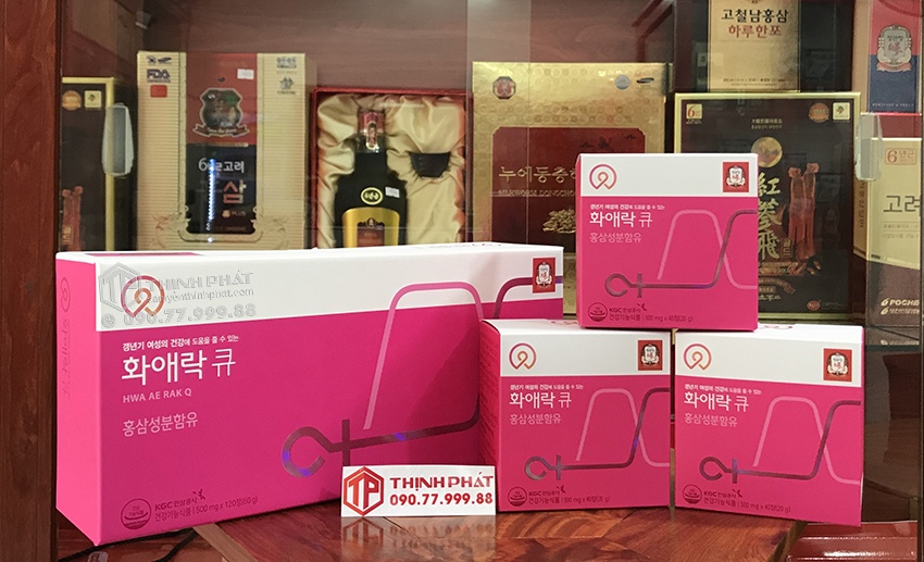 Viên hồng sâm KGC cho phụ nữ tuổi trung niên Hwa Ae Rak hộp 120 viên