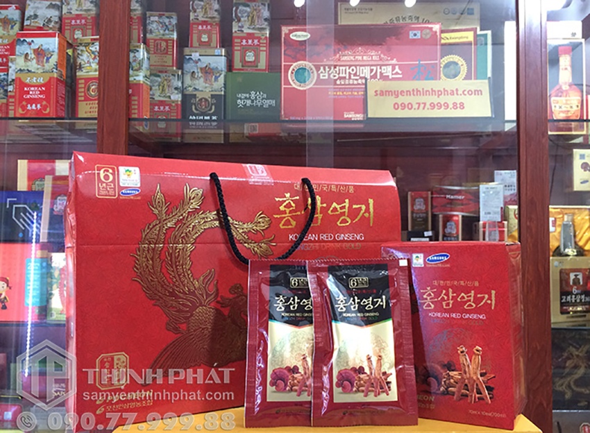 Nước hồng sâm linh-chi Hàn Quốc cao cấp chính hãng Pocheon