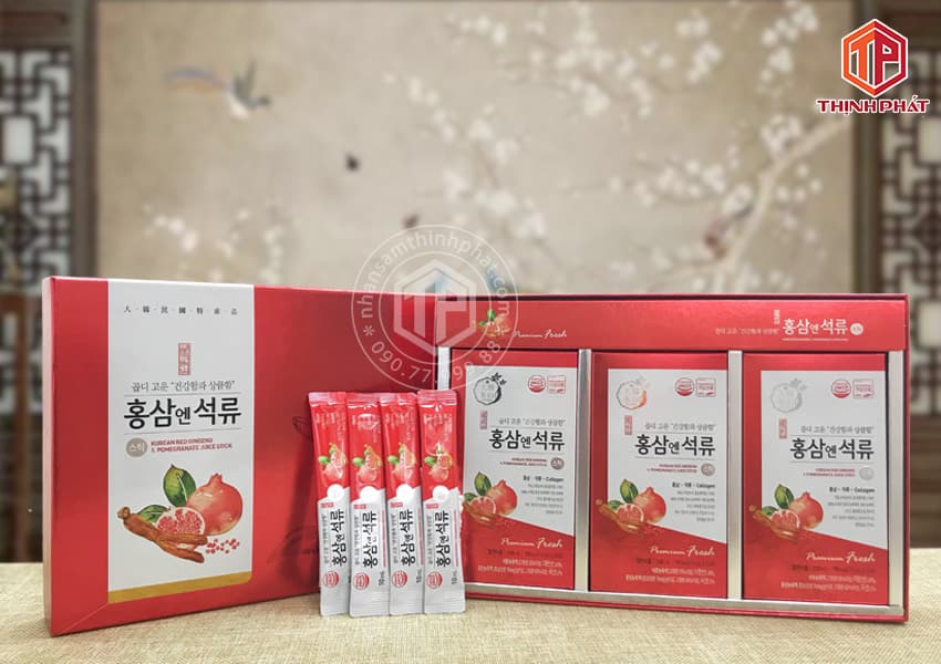 Nước lựu hồng sâm collagen chính hãng Daedong Hàn Quốc