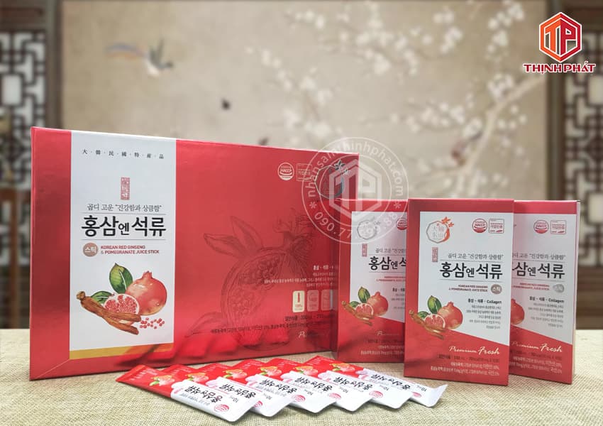 Nước lựu hồng sâm collagen Daedong Hàn Quốc