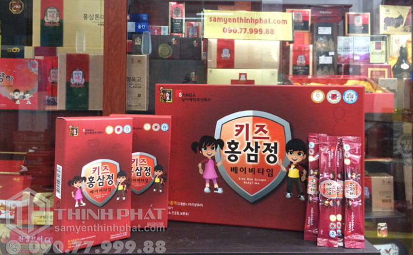 Nước hồng sâm Sanga Baby Hàn Quốc dành cho trẻ em hộp 30 gói