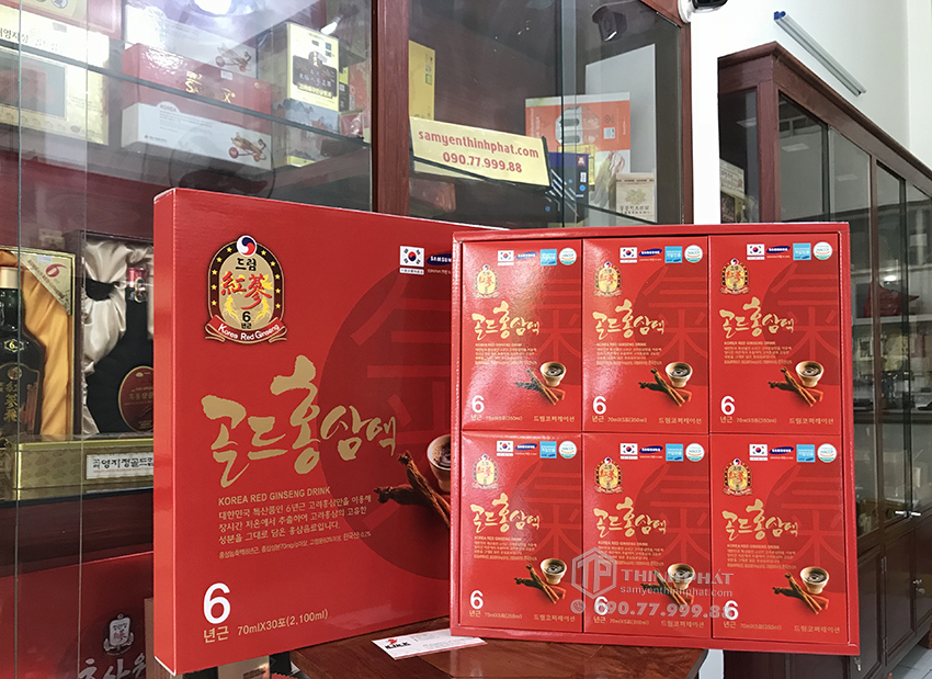 Nước Hồng Sâm 6 Năm Korea Red Ginseng Drink Sobek chính hãng Hàn Quốc