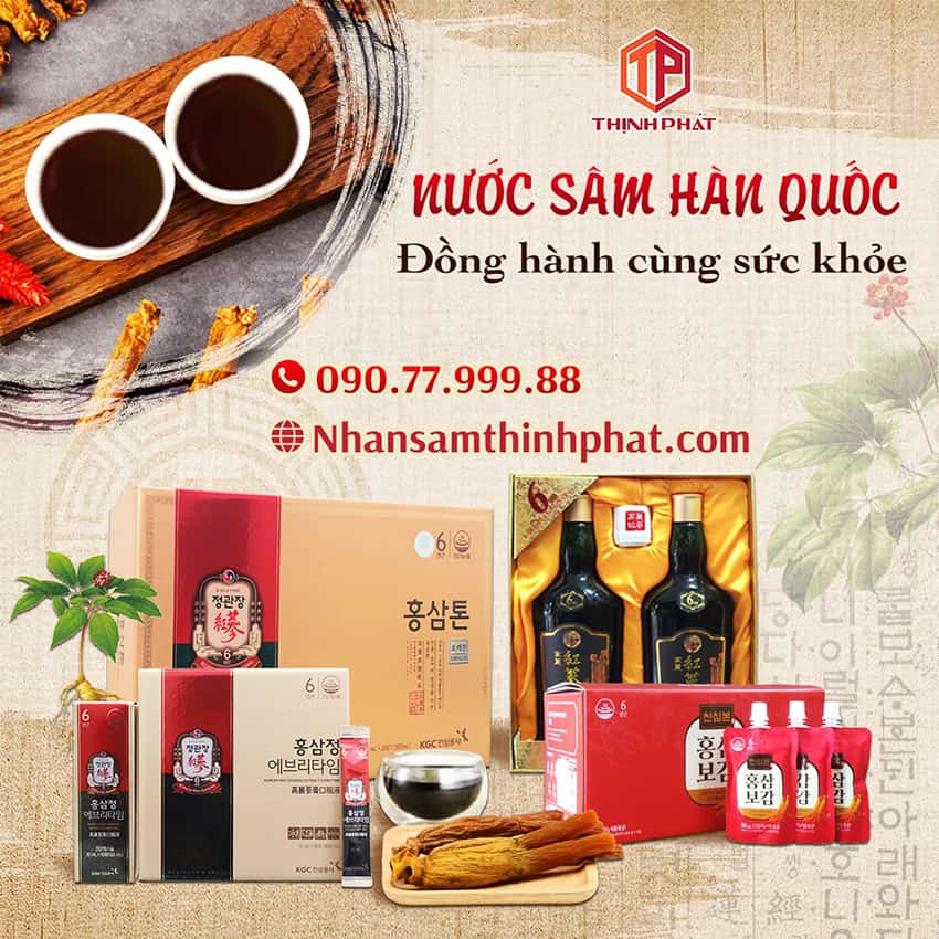 Nước sâm Hàn Quốc - Đồng hành cùng sức khỏe