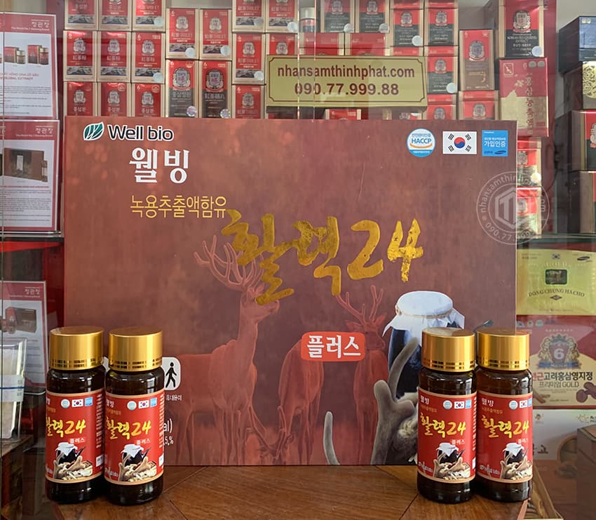 Nước hồng sâm nhung hươu Hàn Quốc 10 chai x 100ml