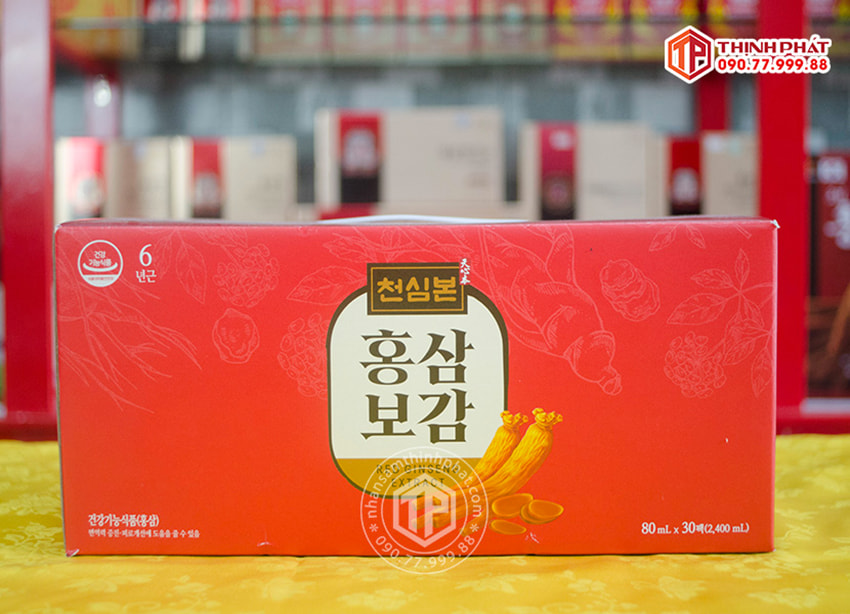 Nước hồng sâm Chunho Hàn Quốc hộp 30 gói x 80ml