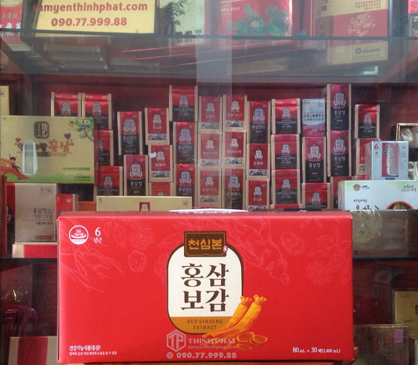 Nước hồng sâm Chunho hộp 30 gói x 80ml