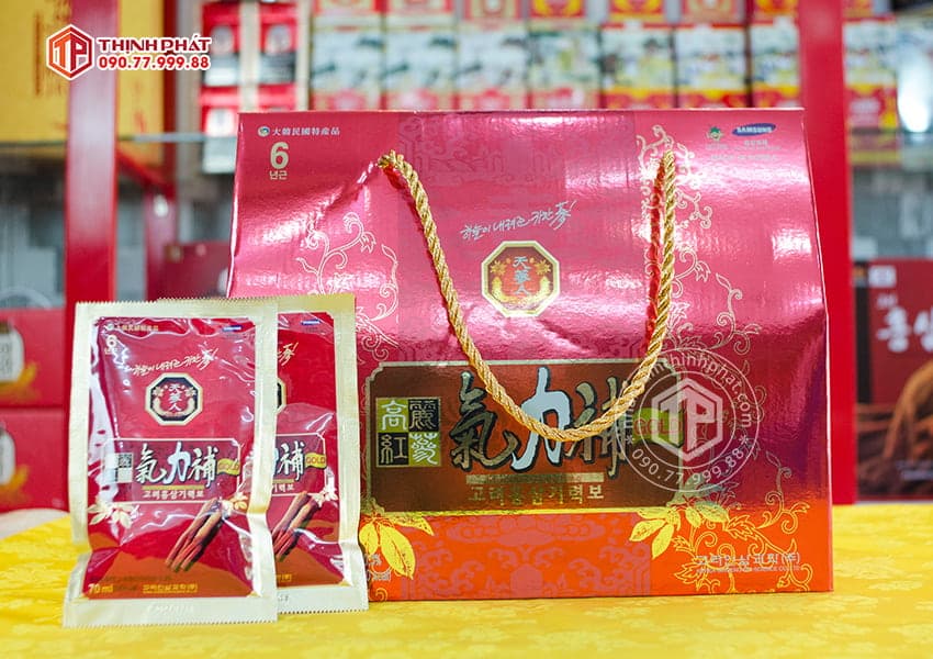 Tinh chất hồng sâm khí lực dạng nước hộp 30 gói sâm Hàn Quốc chính hãng Bio