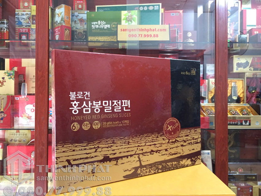 Hồng sâm lát tẩm mật ong Daedong chính hãng Hàn Quốc 6 năm tuổi hộp 200g